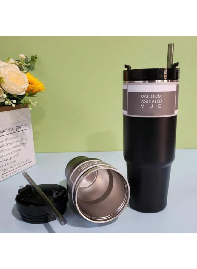 Stainless Steel Travel Mug 900ml – Vacuum Insulated Coffee Thermos – Multicolour - Image 3